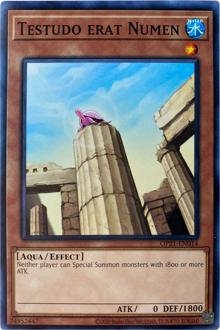 Image for Testudo erat Numen (OTS Tournament Pack 21) (OP21-EN014) - YuGiOh