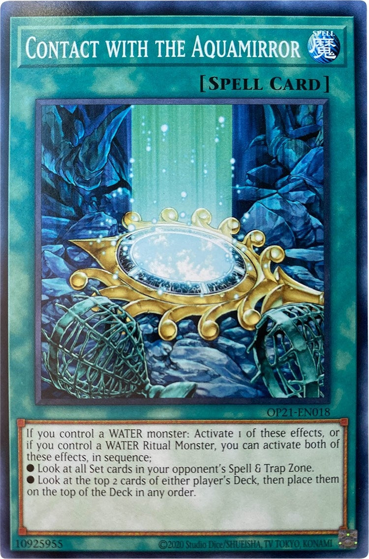 Image for Contact with the Aquamirror (OTS Tournament Pack 21) (OP21-EN018) - YuGiOh