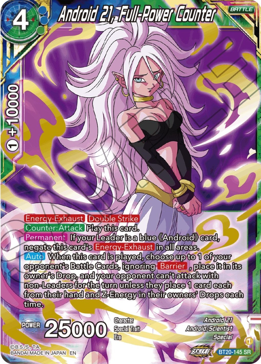 Image for Android 21, Full-Power Counter (Power Absorbed) (BT20-145) - Dragon Ball Super: Masters