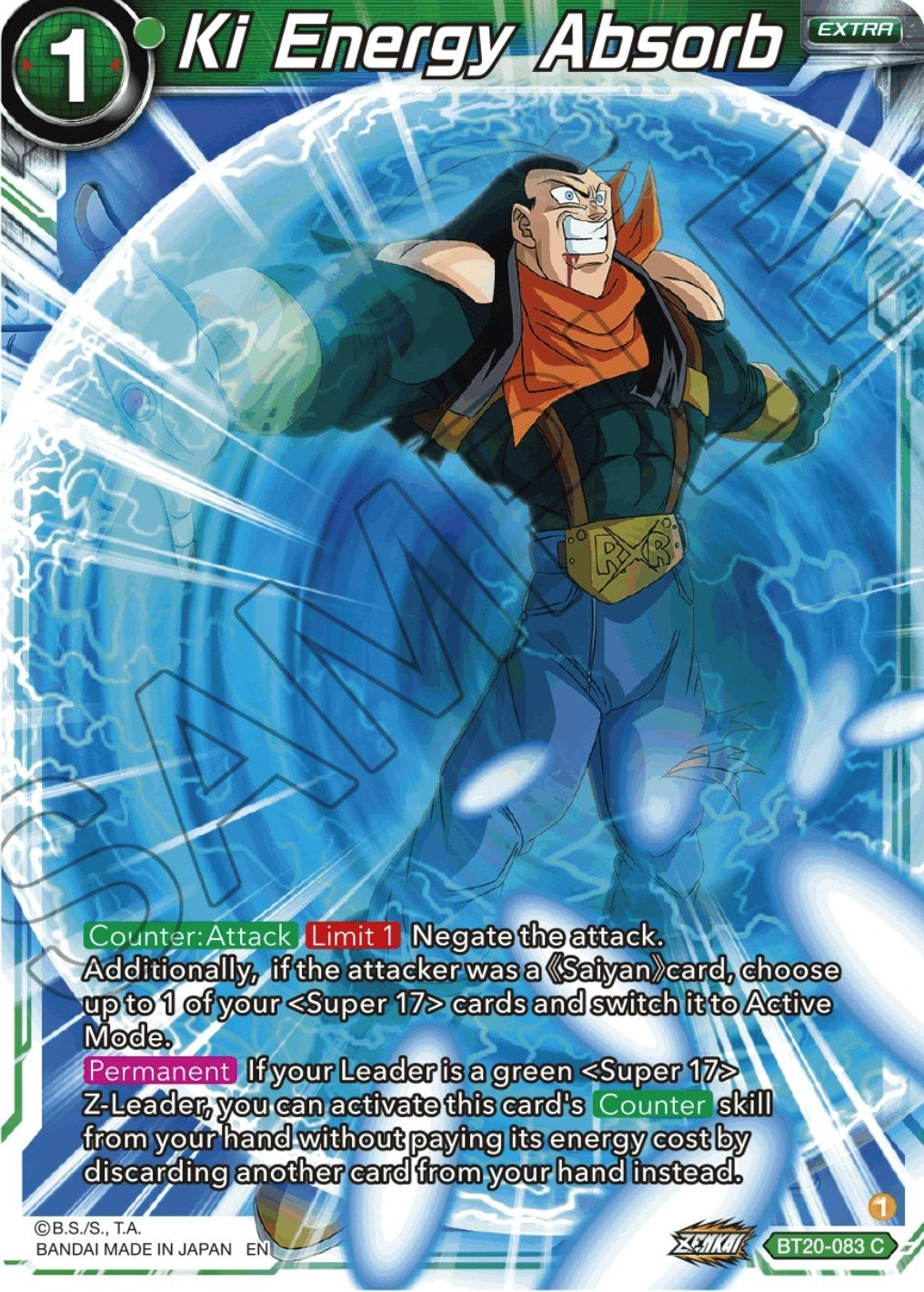 Image for Ki Energy Absorb (Power Absorbed) (BT20-083) - Dragon Ball Super: Masters