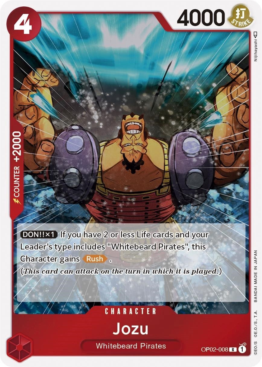 Image for Jozu (Paramount War) (OP02-008) - One Piece Card Game
