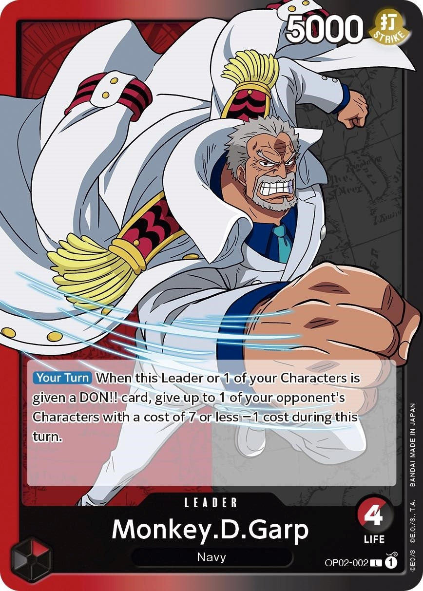 Image for Monkey.D.Garp (002) (Paramount War) (OP02-002) - One Piece Card Game