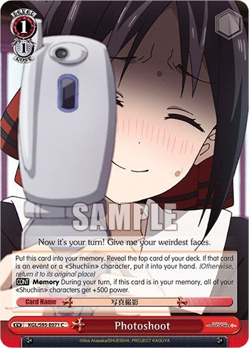 Image for Photoshoot (Kaguya-Sama: Love is War?) (KGL/S95-E071 C) - Weiss Schwarz
