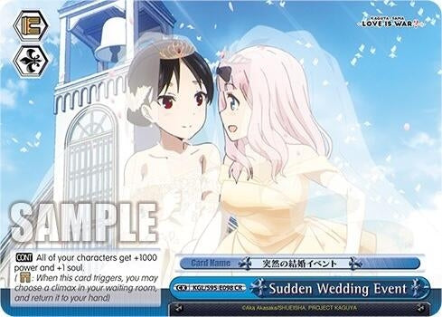 Image for Sudden Wedding Event (Kaguya-Sama: Love is War?) (KGL/S95-E098 CR) - Weiss Schwarz