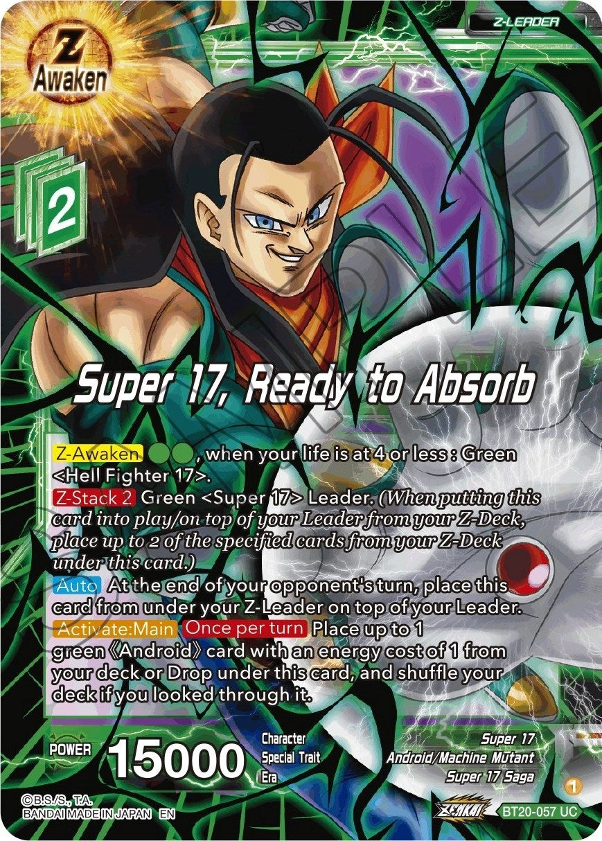Image for Super 17, Ready to Absorb (Power Absorbed) (BT20-057) - Dragon Ball Super: Masters