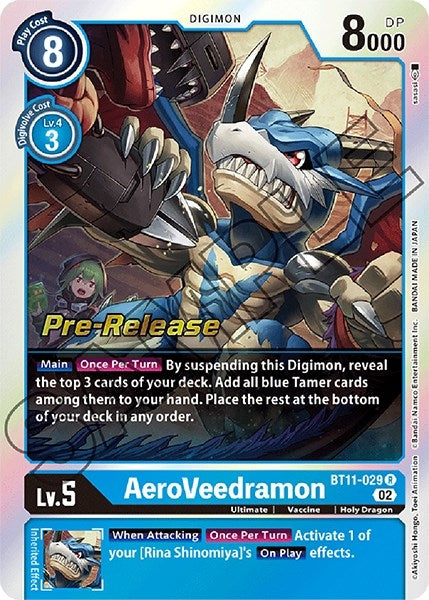 Image for AeroVeedramon (BT11-029 R) (BT11_PR) - Digimon Card Game