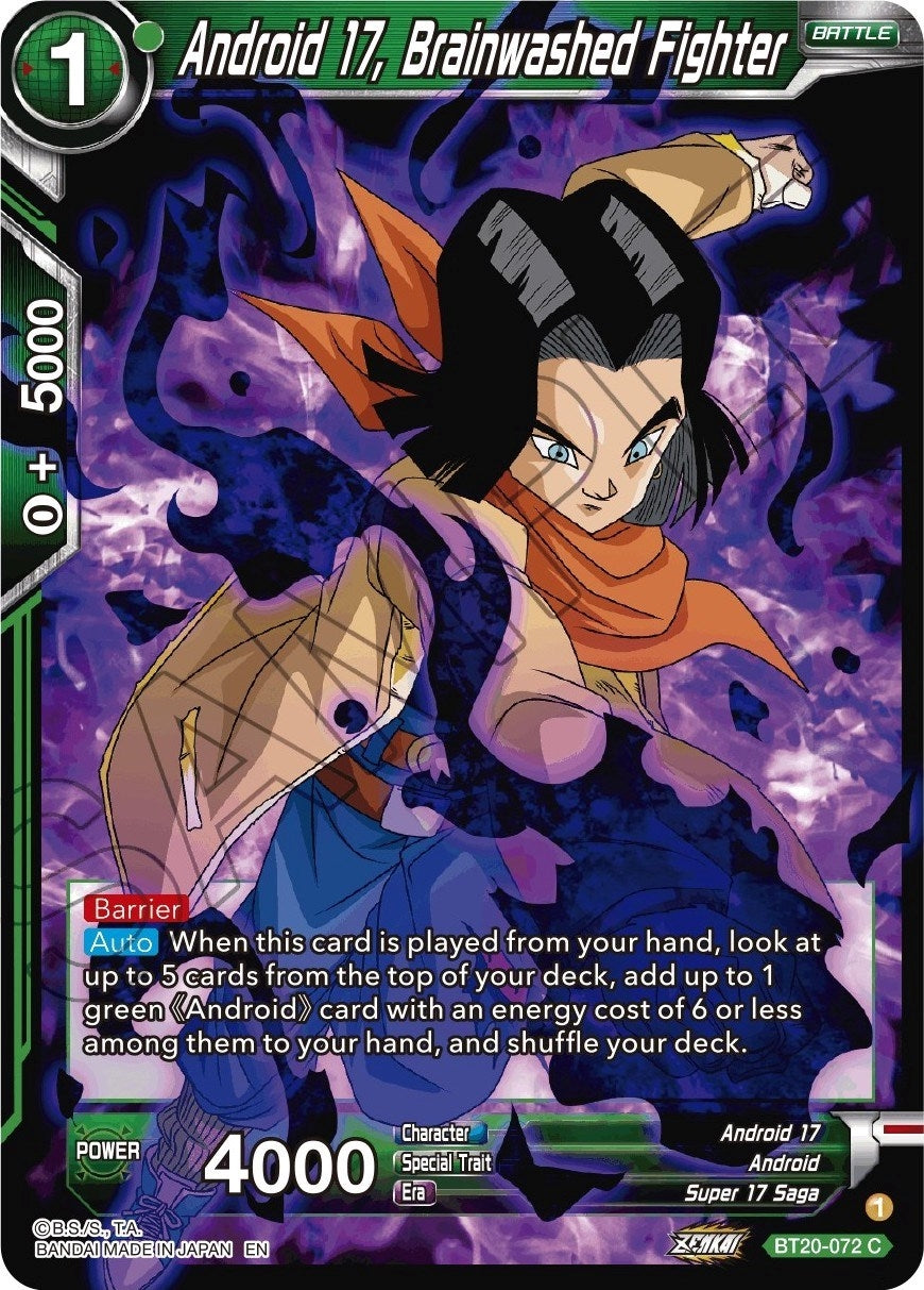 Image for Android 17, Brainwashed Fighter (Power Absorbed) (BT20-072) - Dragon Ball Super: Masters