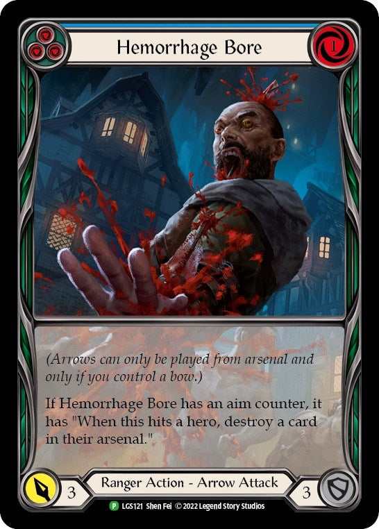 Image for Hemorrhage Bore (Blue) - LGS121 (Flesh and Blood: Promo Cards) (LGS121) - Flesh and Blood TCG