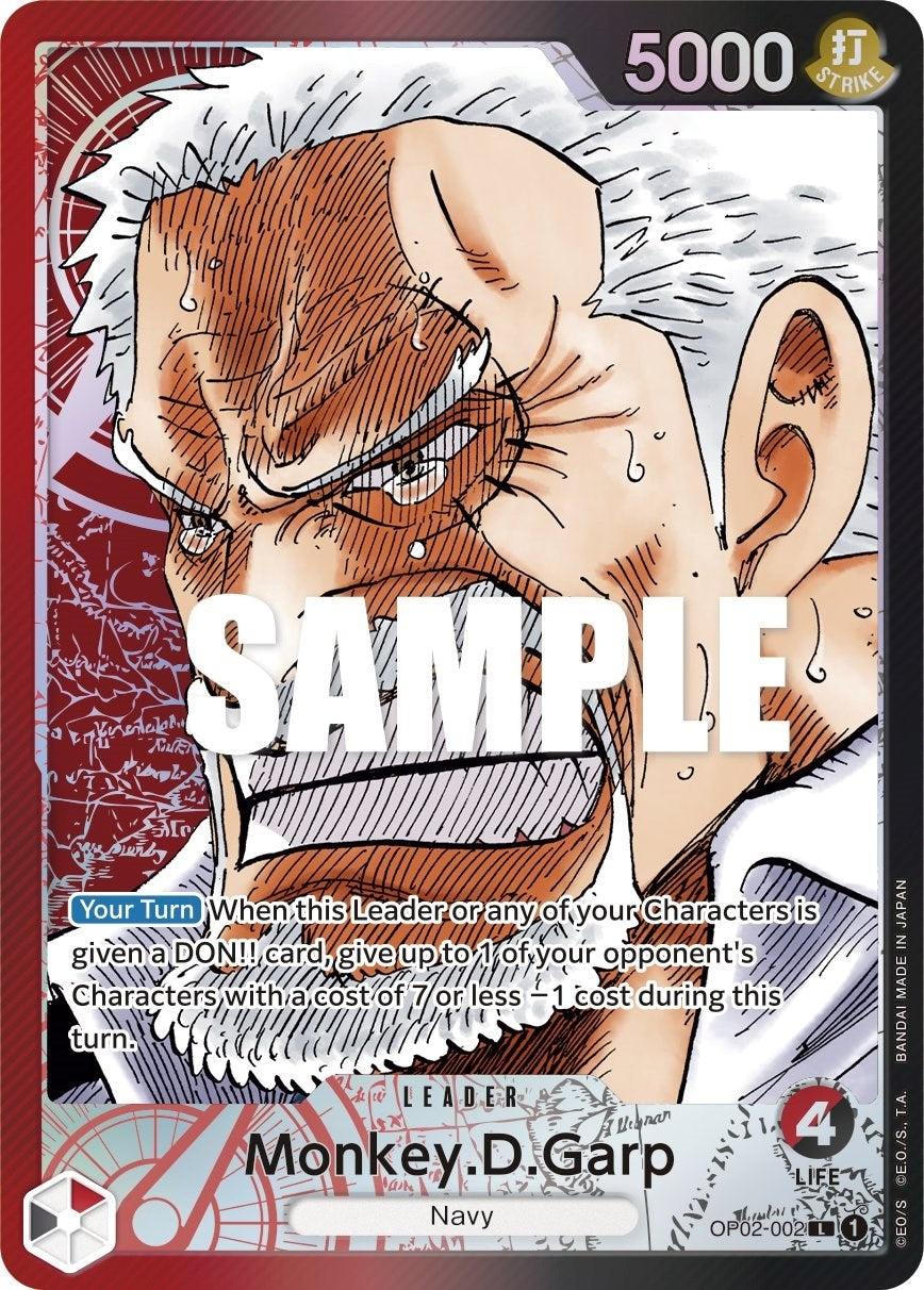 Image for Monkey.D.Garp (002) (Alternate Art) (Paramount War) (OP02-002) - One Piece Card Game
