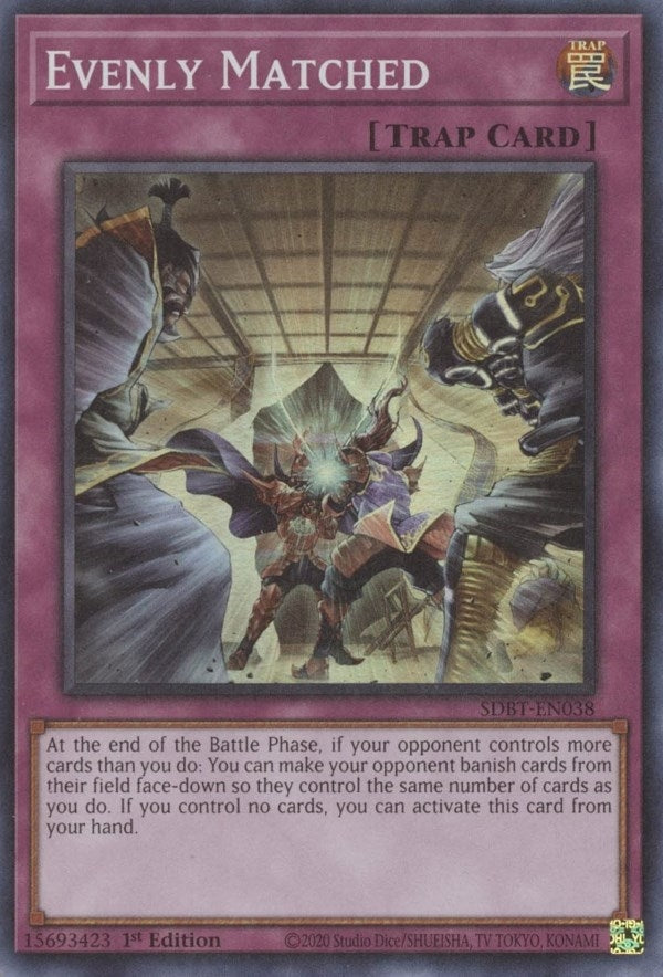 Image for Evenly Matched (Structure Deck: Beware of Traptrix) (SDBT-EN038) - YuGiOh