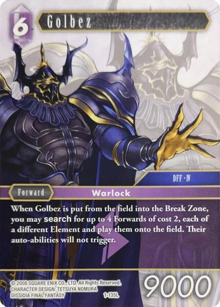 Image for Golbez (Deck Exclusive Cards) (1-135L) - Final Fantasy TCG