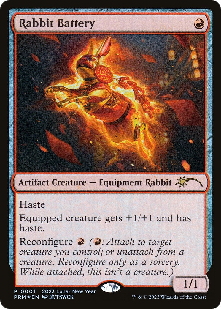 Image for Rabbit Battery (Year of the Rabbit 2023) (Unique and Miscellaneous Promos) (1) - Magic: The Gathering