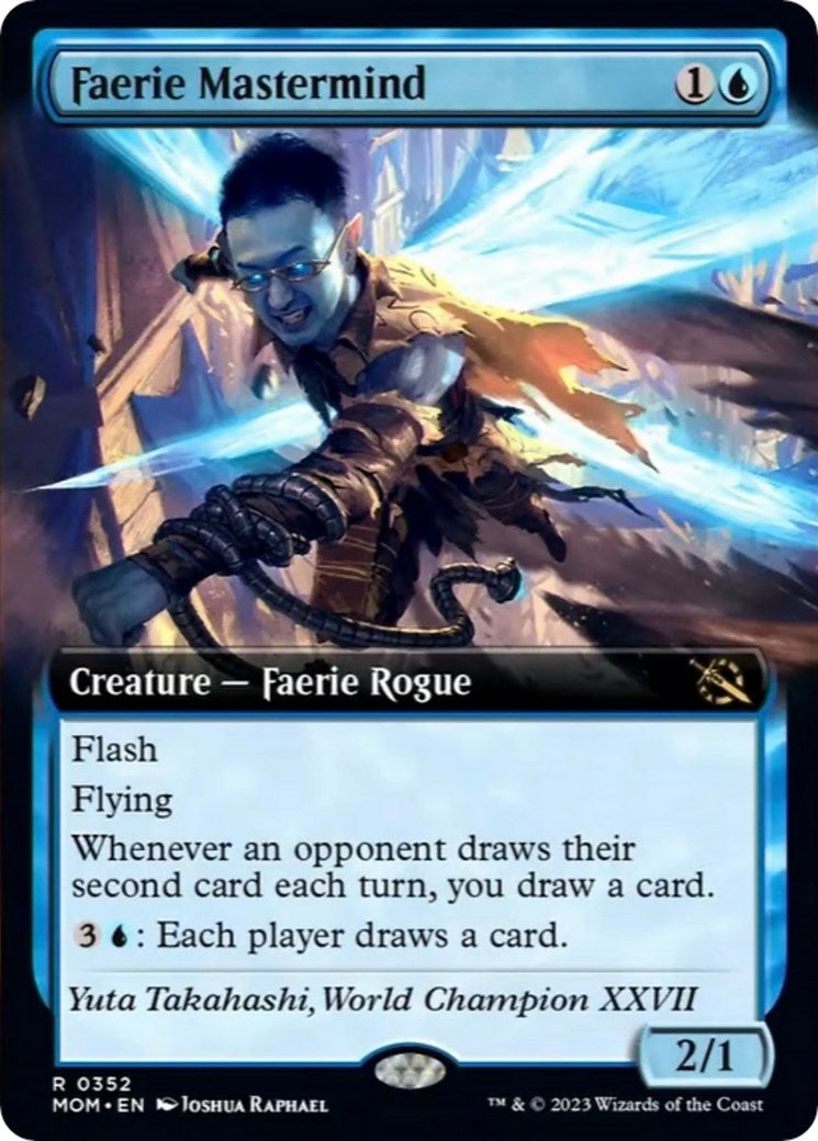 Image for Faerie Mastermind (Extended Art) (March of the Machine) (352) - Magic: The Gathering