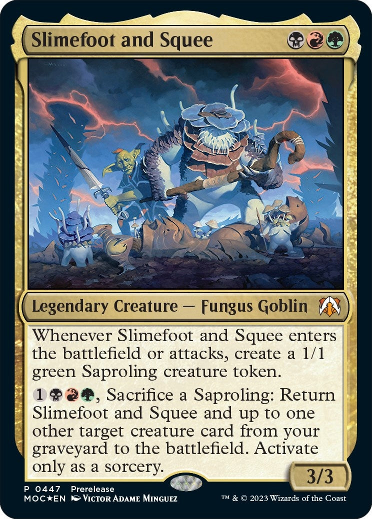 Image for Slimefoot and Squee (Prerelease Cards) (447) - Magic: The Gathering