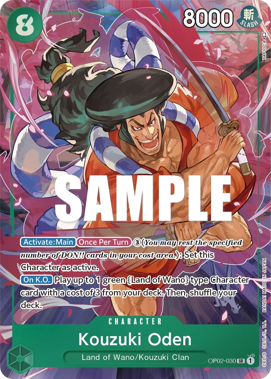 Image for Kouzuki Oden (Alternate Art) (Paramount War) (OP02-030) - One Piece Card Game