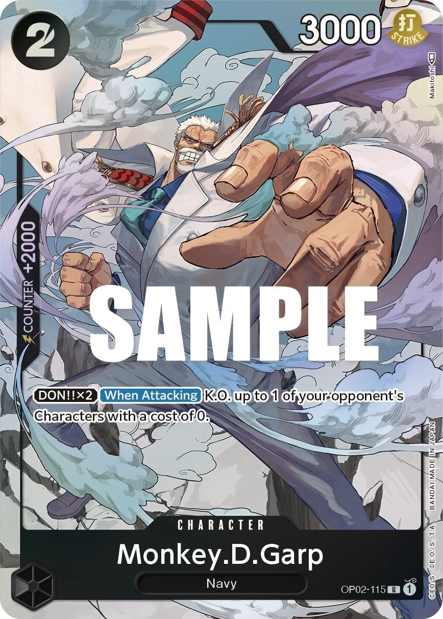 Image for Monkey.D.Garp (115) (Alternate Art) (Paramount War) (OP02-115) - One Piece Card Game