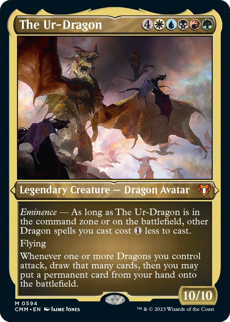Image for The Ur-Dragon (Foil Etched) (Commander Masters) (594) - Magic: The Gathering