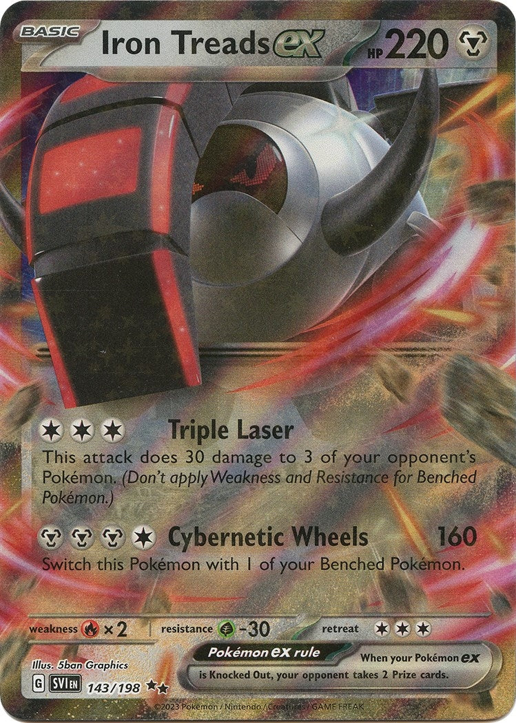 Image for Iron Treads ex (SV01: Scarlet & Violet Base Set) (143/198) - Pokemon