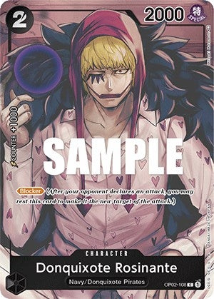 Image for Donquixote Rosinante (Box Topper) (Paramount War) (OP02-108) - One Piece Card Game