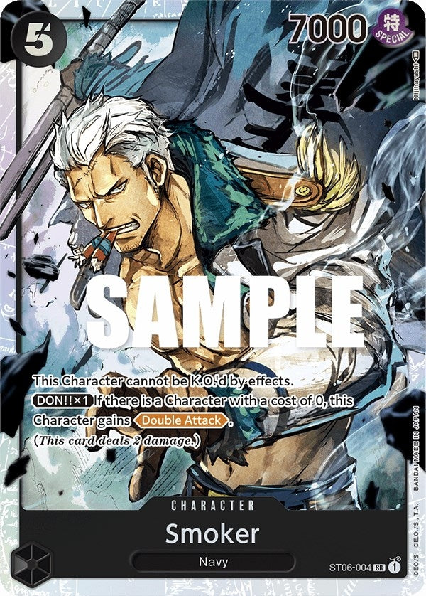 Image for Smoker (Starter Deck 6: Absolute Justice) (ST06-004) - One Piece Card Game