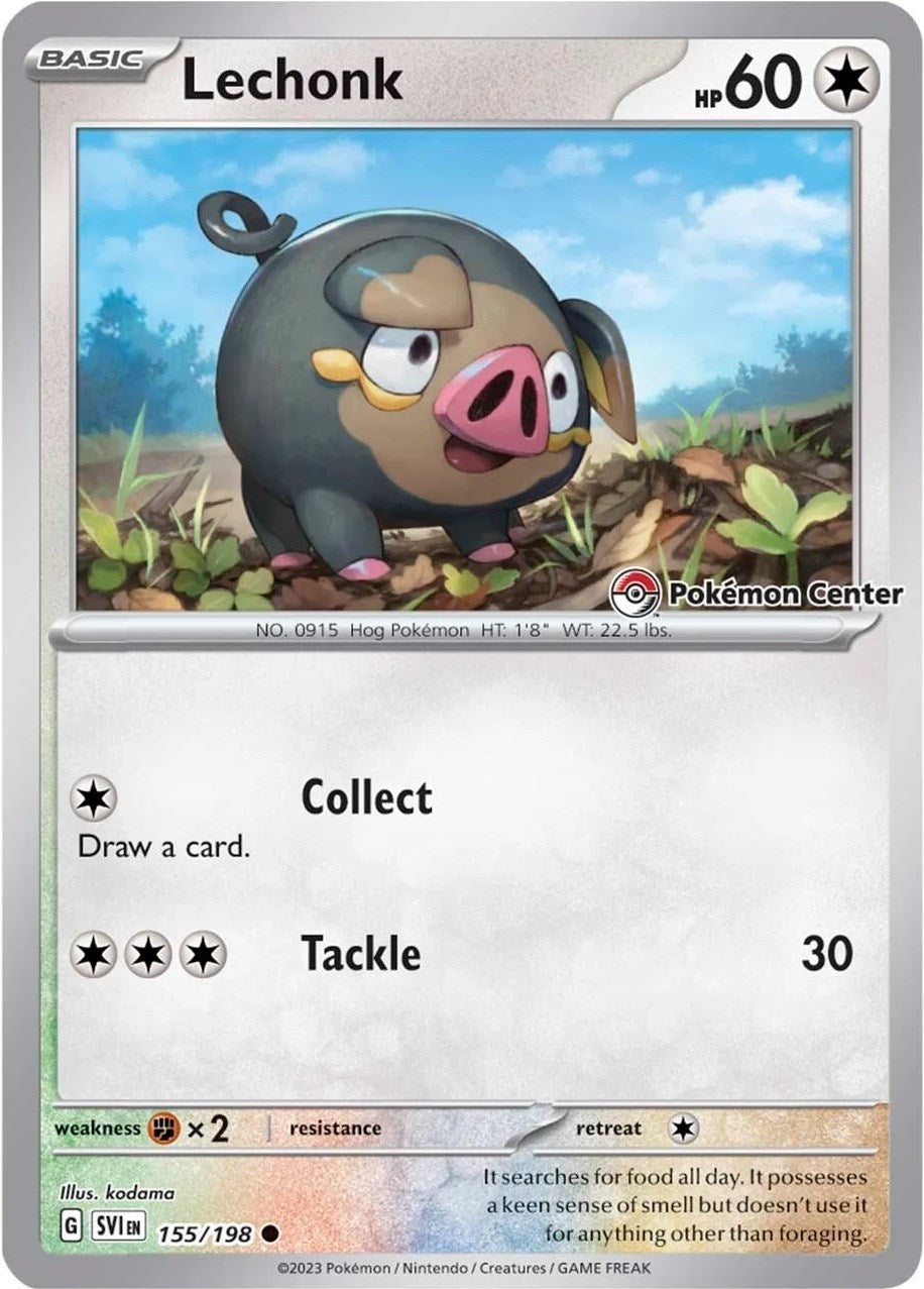 Image for Lechonk (Pokemon Center Exclusive) (Miscellaneous Cards & Products) (155/198) - Pokemon
