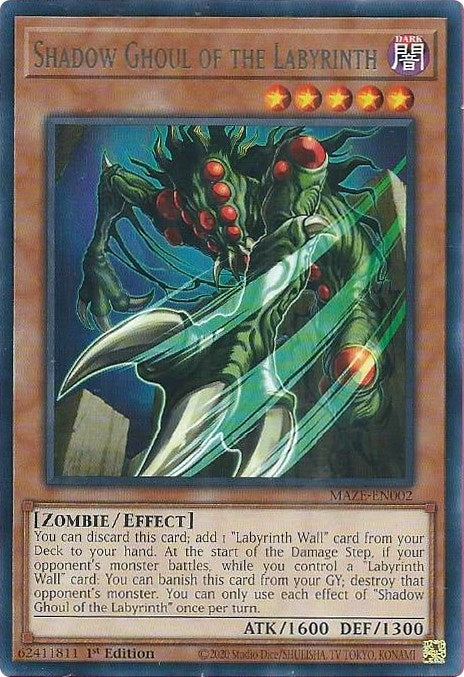 Image for Shadow Ghoul of the Labyrinth (Maze of Memories) (MAZE-EN002) - YuGiOh