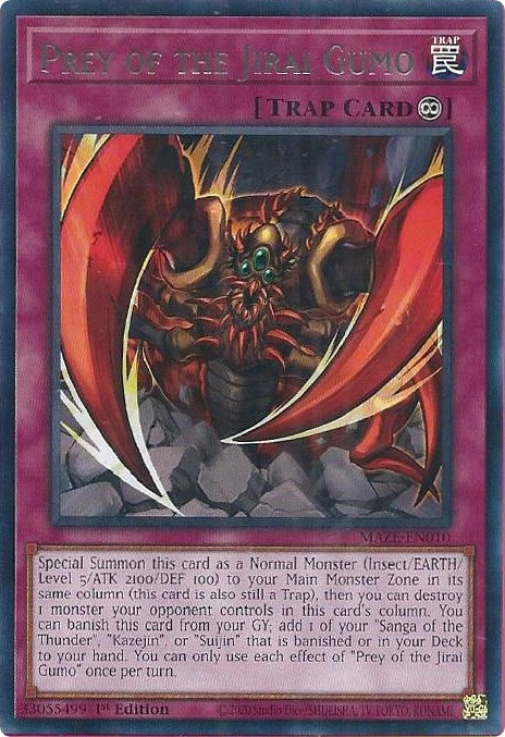 Image for Prey of the Jirai Gumo (Maze of Memories) (MAZE-EN010) - YuGiOh