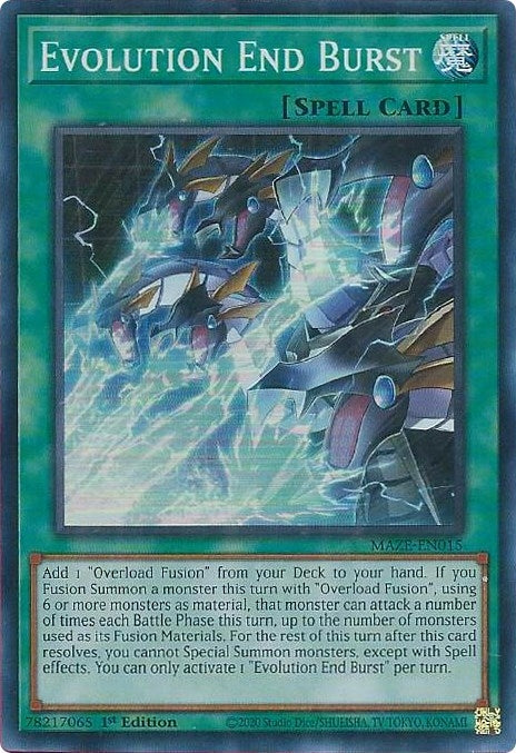 Image for Evolution End Burst (Maze of Memories) (MAZE-EN015) - YuGiOh