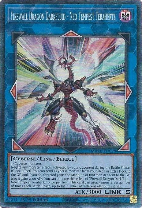 Image for Firewall Dragon Darkfluid - Neo Tempest Terahertz (CR) (Maze of Memories) (MAZE-EN028) - YuGiOh