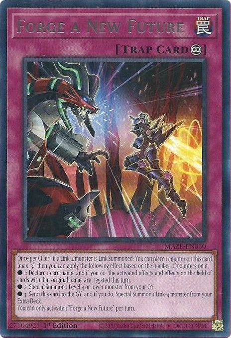 Image for Forge a New Future (Maze of Memories) (MAZE-EN030) - YuGiOh