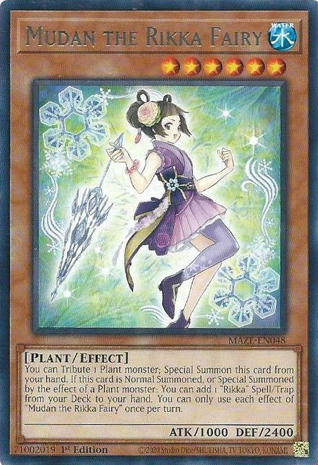 Image for Mudan the Rikka Fairy (Maze of Memories) (MAZE-EN048) - YuGiOh