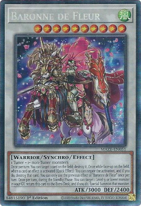 Image for Baronne de Fleur (CR) (Maze of Memories) (MAZE-EN051) - YuGiOh