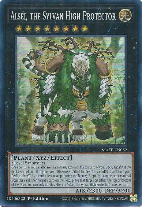 Image for Alsei, the Sylvan High Protector (Maze of Memories) (MAZE-EN052) - YuGiOh