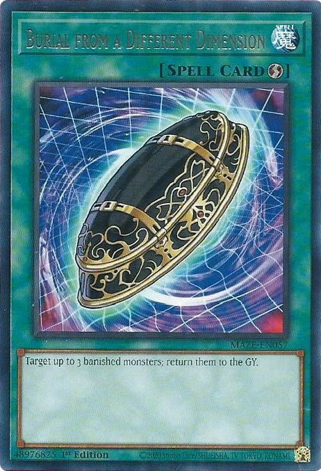 Image for Burial from a Different Dimension (Maze of Memories) (MAZE-EN057) - YuGiOh