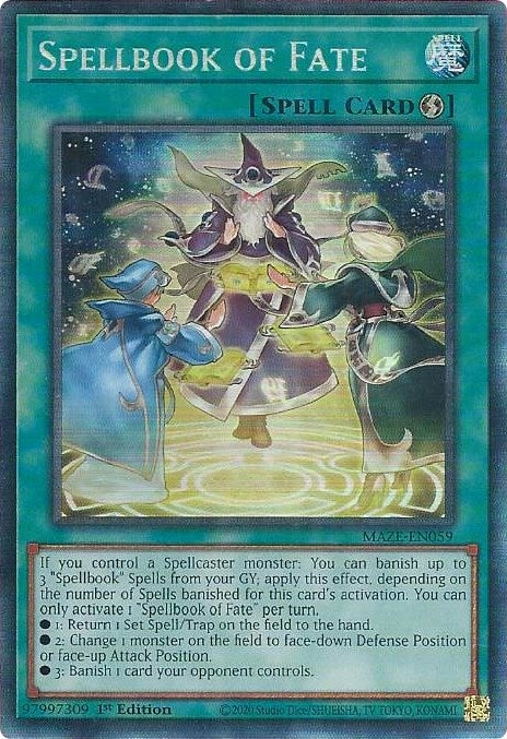Image for Spellbook of Fate (CR) (Maze of Memories) (MAZE-EN059) - YuGiOh