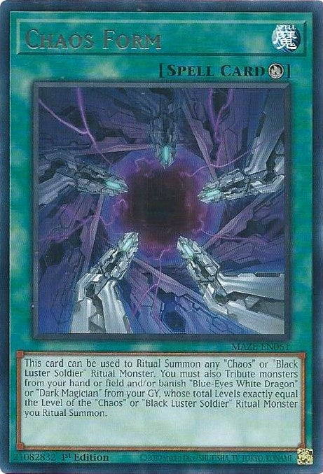 Image for Chaos Form (Maze of Memories) (MAZE-EN061) - YuGiOh