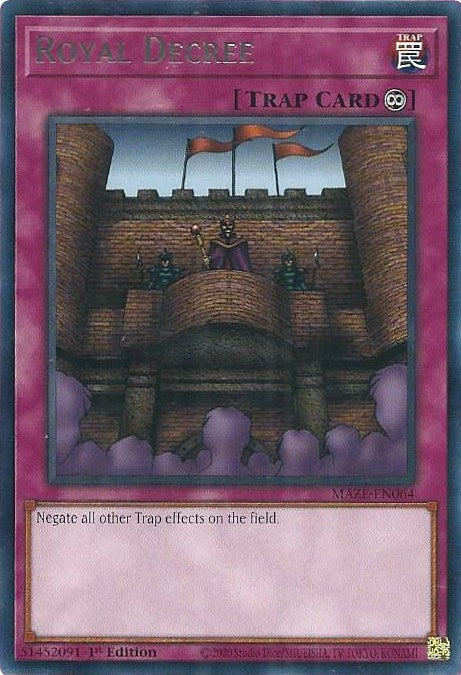 Image for Royal Decree (Maze of Memories) (MAZE-EN064) - YuGiOh