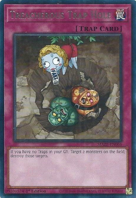 Image for Treacherous Trap Hole (Maze of Memories) (MAZE-EN066) - YuGiOh