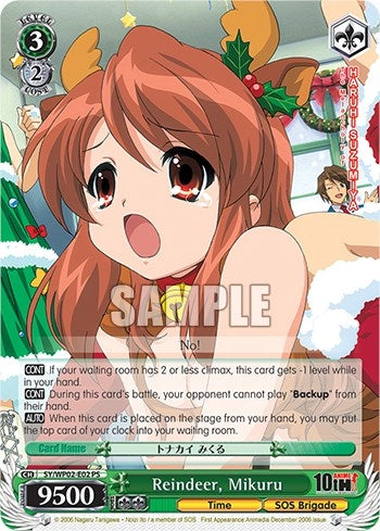 Image for Reindeer, Mikuru (The Melancholy Of Haruhi Suzumiya Power Up Set) (SY/WP02-E02 PS) - Weiss Schwarz
