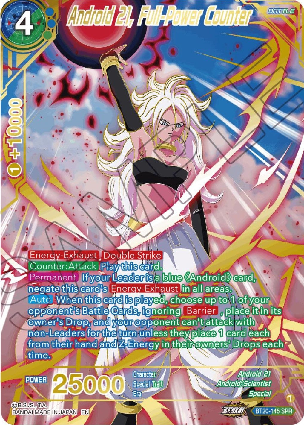 Image for Android 21, Full-Power Counter (SPR) (Power Absorbed) (BT20-145) - Dragon Ball Super: Masters