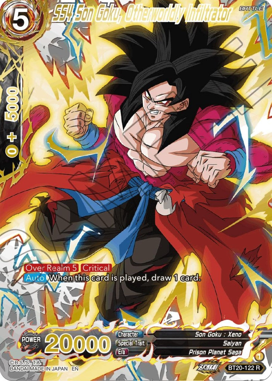 Image for SS4 Son Goku, Otherworldly Infiltrator (Gold-Stamped) (Power Absorbed) (BT20-122) - Dragon Ball Super: Masters