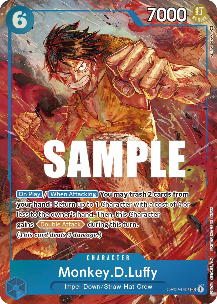 Image for Monkey.D.Luffy (062) (Alternate Art) (Paramount War) (OP02-062) - One Piece Card Game