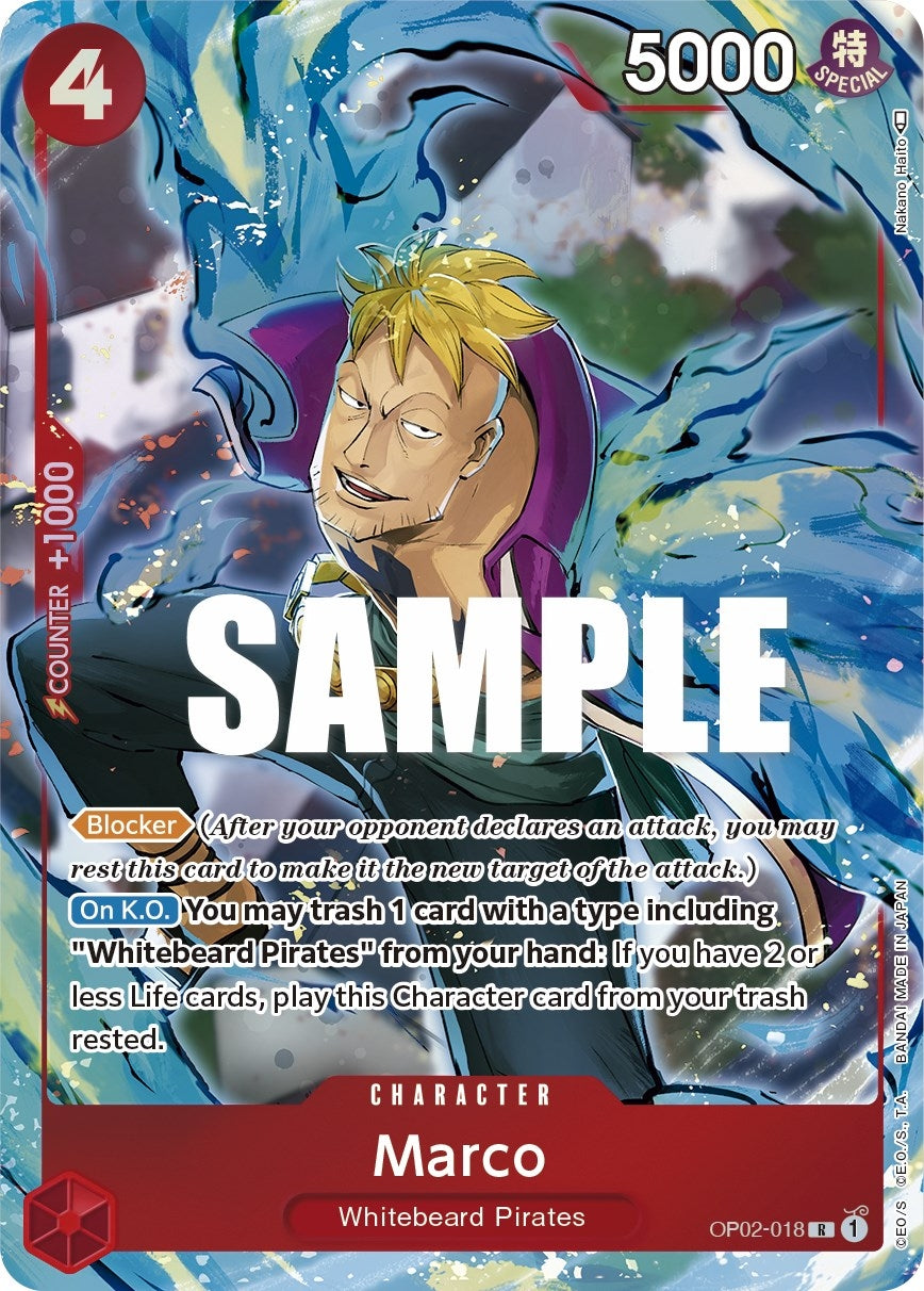 Image for Marco (Alternate Art) (Paramount War) (OP02-018) - One Piece Card Game