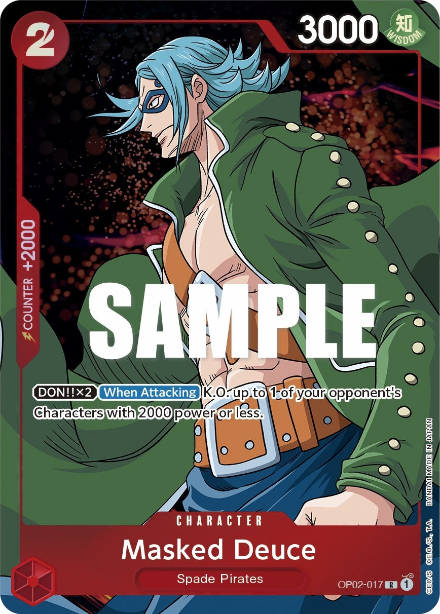 Image for Masked Deuce (Alternate Art) (Paramount War) (OP02-017) - One Piece Card Game