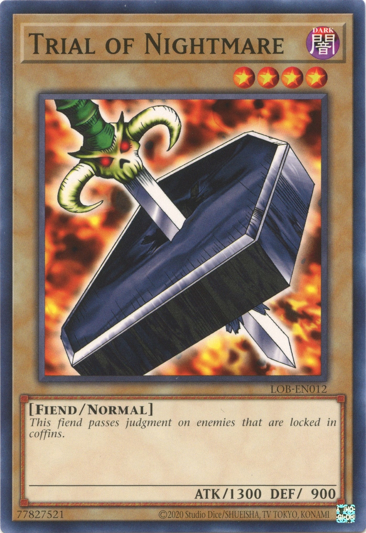Image for Trial of Nightmare (Legend of Blue Eyes White Dragon (25th Anniversary Edition)) (LOB-EN012) - YuGiOh