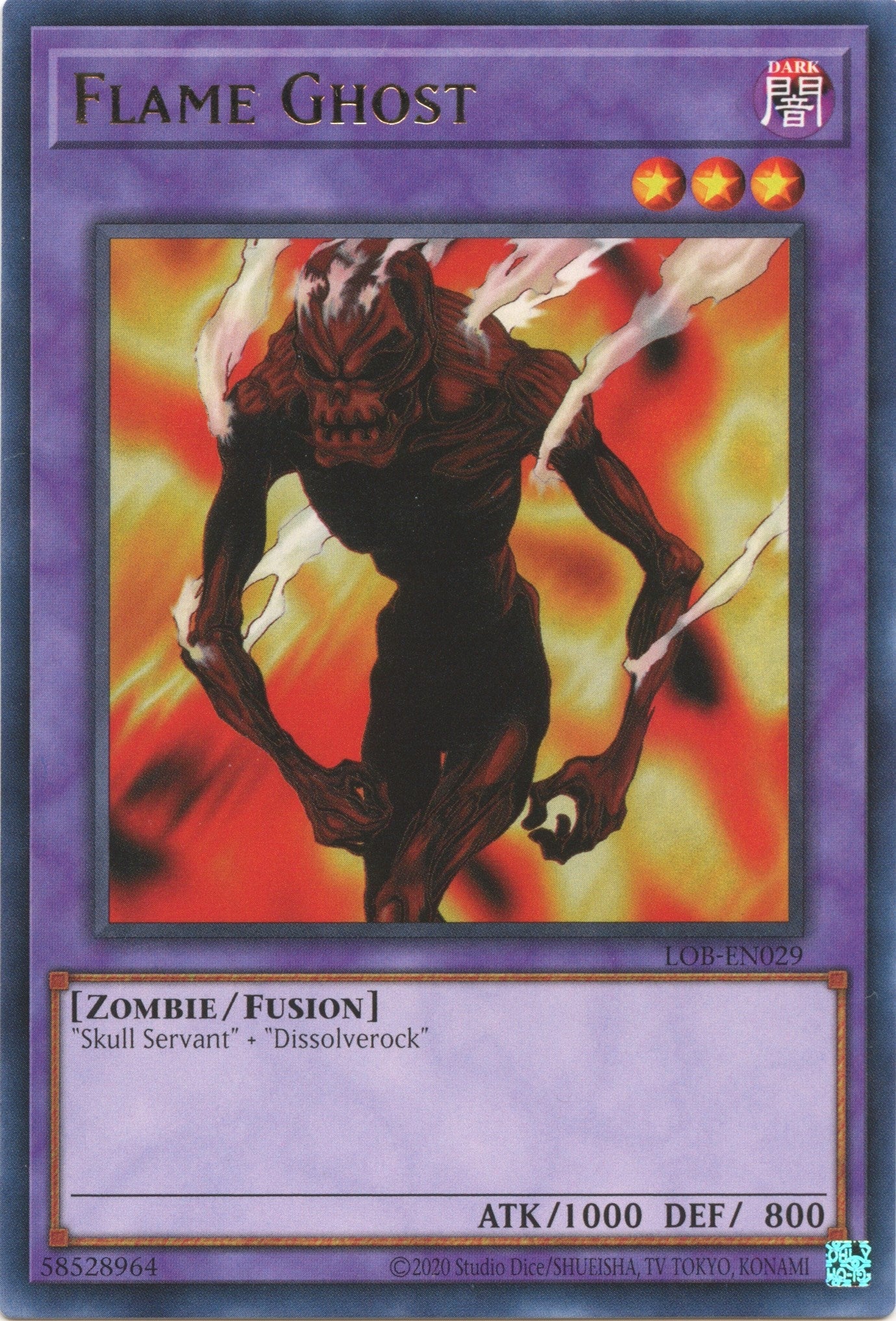 Image for Flame Ghost (Legend of Blue Eyes White Dragon (25th Anniversary Edition)) (LOB-EN029) - YuGiOh