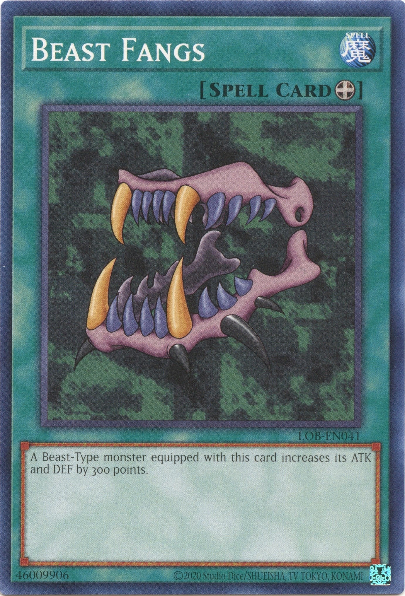 Image for Beast Fangs (Legend of Blue Eyes White Dragon (25th Anniversary Edition)) (LOB-EN041) - YuGiOh