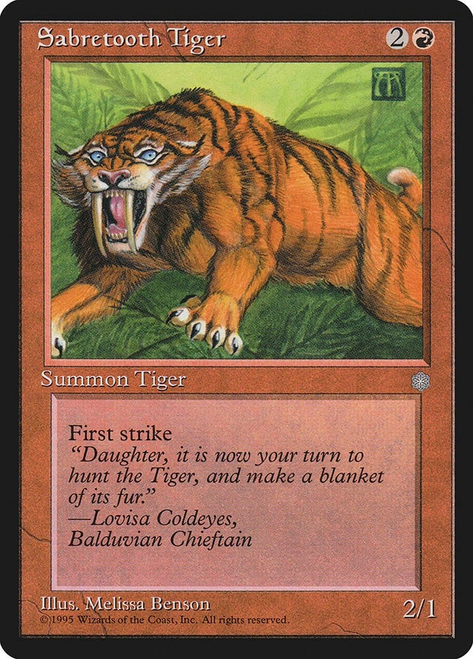 Image for Sabretooth Tiger (Ice Age) - Magic: The Gathering