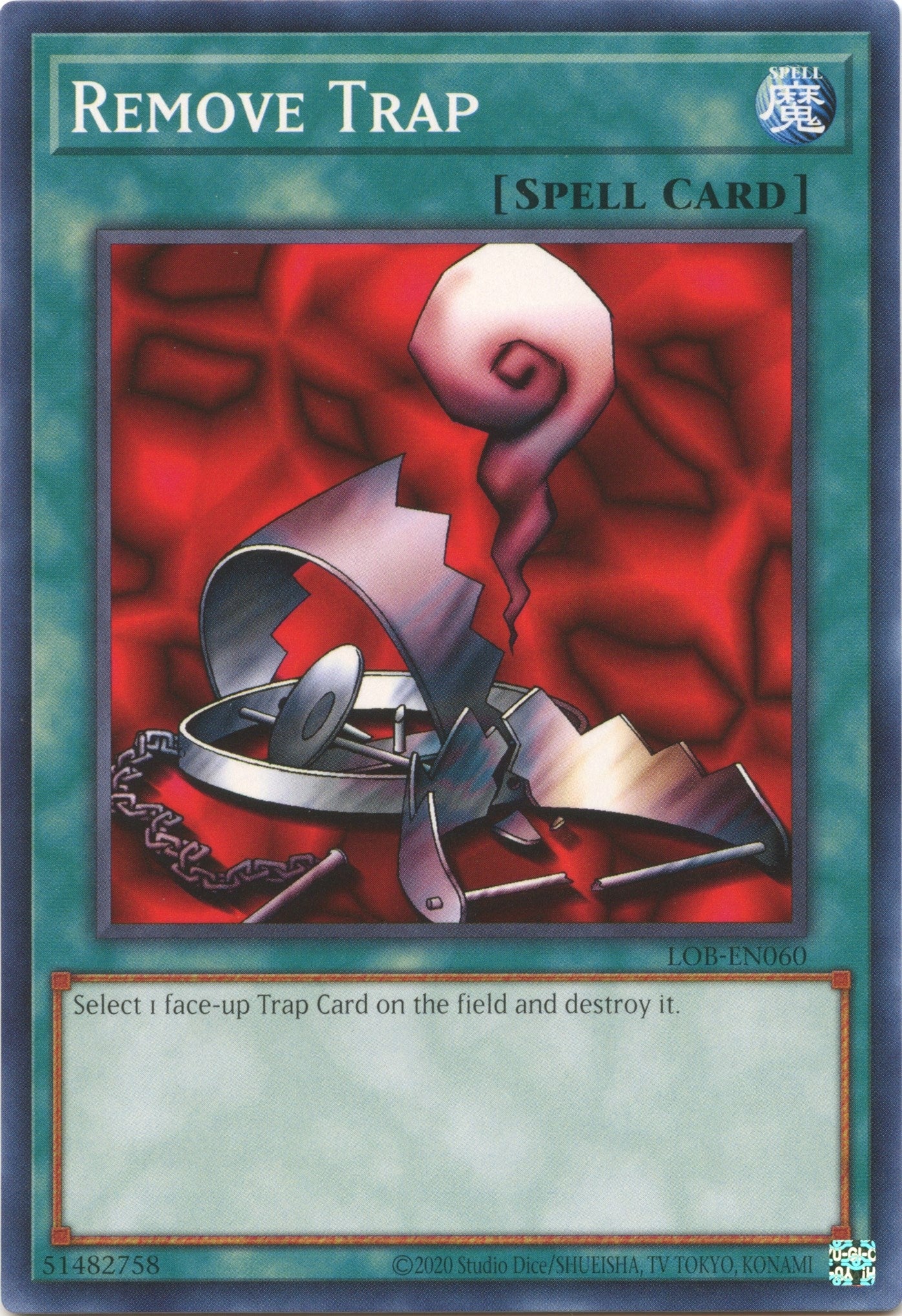 Image for Remove Trap (Legend of Blue Eyes White Dragon (25th Anniversary Edition)) (LOB-EN060) - YuGiOh