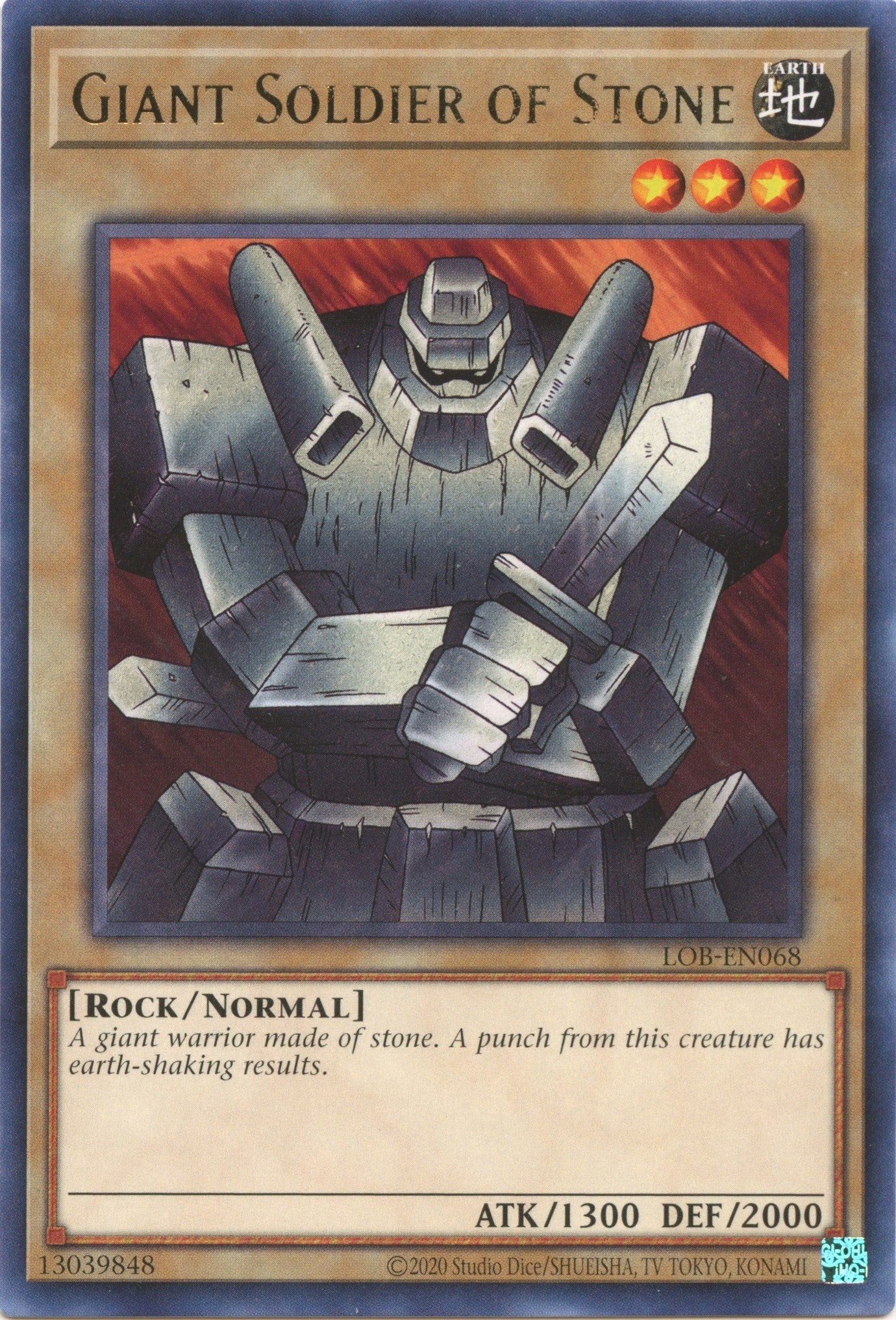 Image for Giant Soldier of Stone (Legend of Blue Eyes White Dragon (25th Anniversary Edition)) (LOB-EN068) - YuGiOh